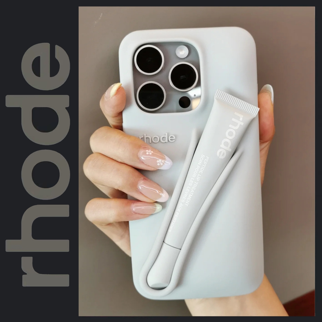 Rhode Same Estilo Batom Labial Líquido Silicone Capa De Silicone Macia Para iPhone 11 12 1...