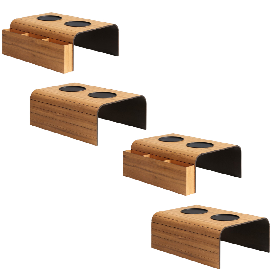 Jogo Com Esteiras Para Sofá Suporte Porta Copos e Porta Controle