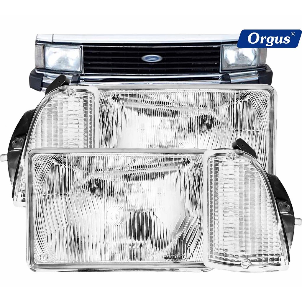 Farol Corcel II 1979 1980 1981 1982 1983 1984 Belina Pampa Orgus Lente de Vidro com Setas Cristal