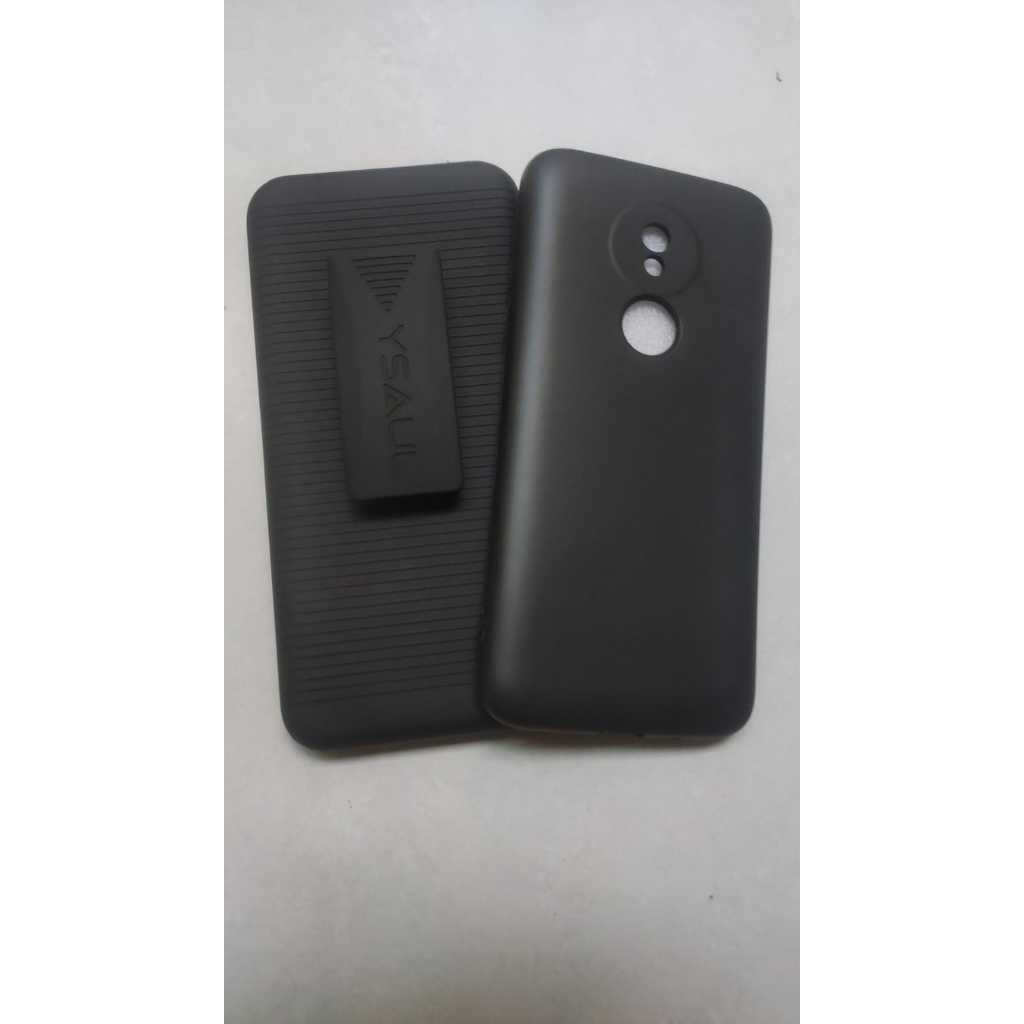 Suporte Capa Moto G7 Power para cinto/Cintura Belt Clip 180 com capa de silicone