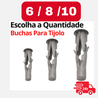 Bucha FU 6,8 E 10  Bucha  Baiana  para Tijolo Furado Oco Vazado Bucha P/ Bloco em Oferta na Shopee