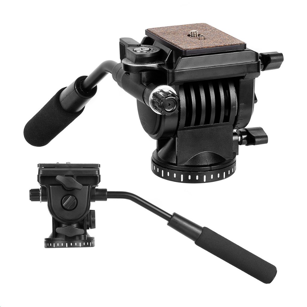 Cabeça de Vídeo Profissional com Fluído Hidráulico para Tripé Sou Foto CTH-688