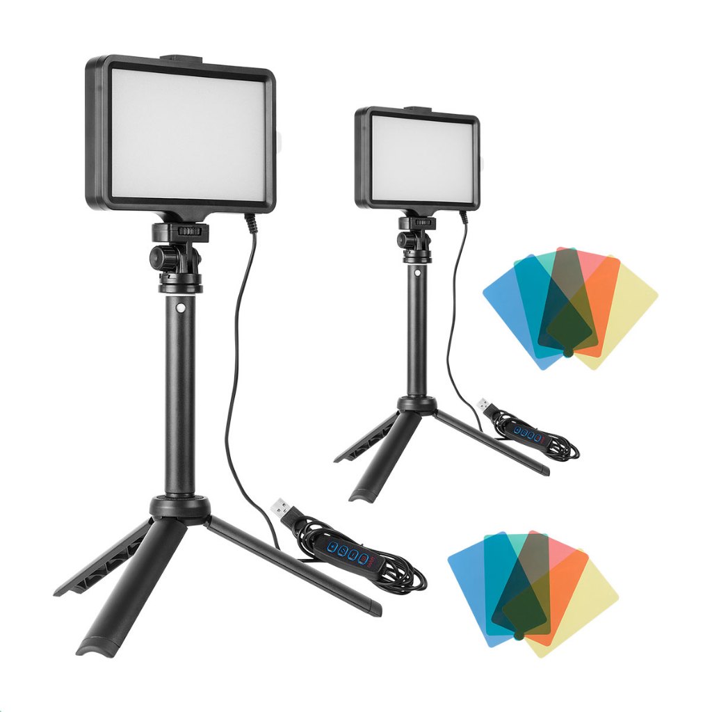 Kit LED Gamer com Filtros RGB P/ Fotos, Videos, Streamers, Youtubers - 10W | Sou Foto