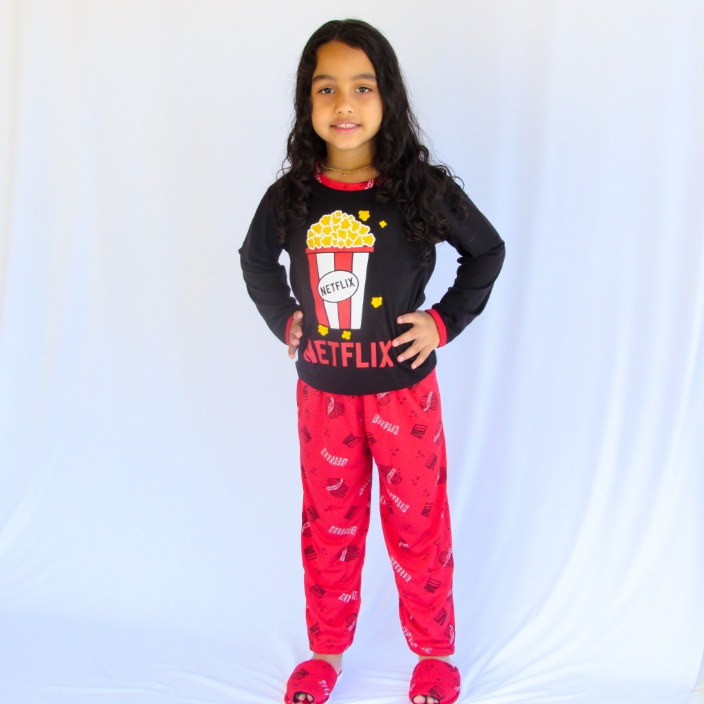 Pijama Infantil Longo Feminino — imagem 2 de 2