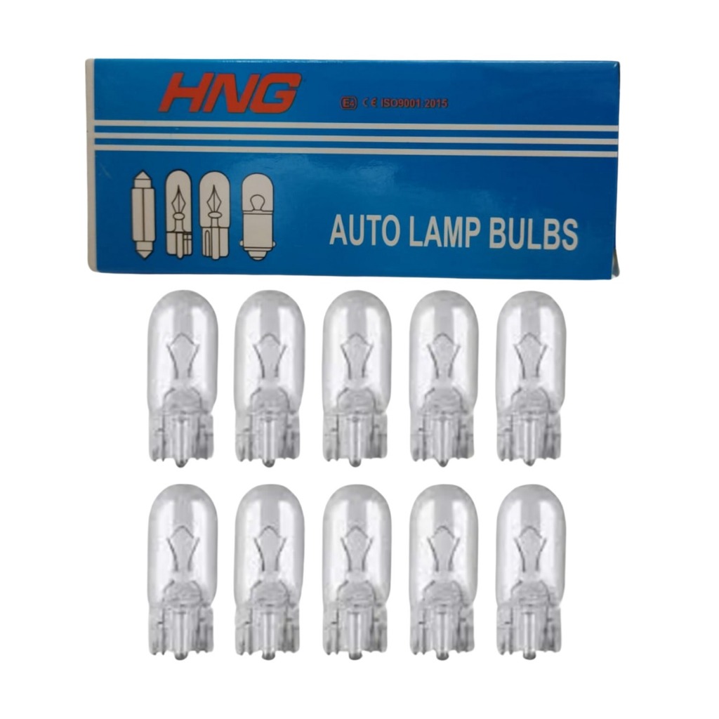 Lampada Pingao T10 Esmagadinha 12v W5w Cx C/ 10 Un