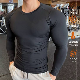 Blusa Térmica Camiseta Uv Segunda Pele Proteção Solar Fator 50+ CORES VARIADAS em Oferta na Shopee