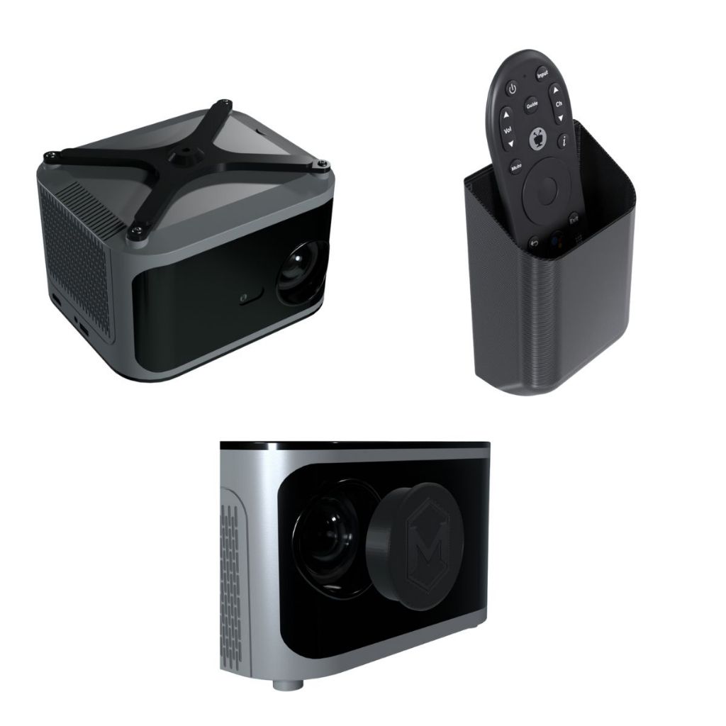 Kit Suporte de Tripé,Protetor de Lente e Suporte de Controle Compatível com Projetor MagCubic HY350+