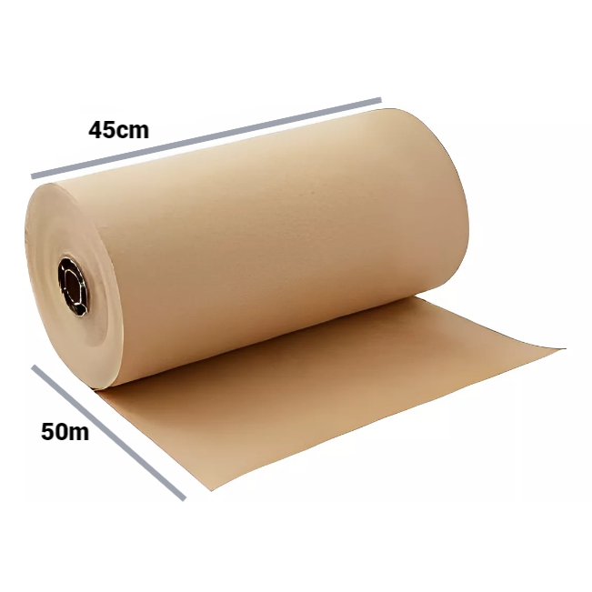 Papel Bobina Semi Kraft 45cm x 50 m Embagagem Caixa Kraft