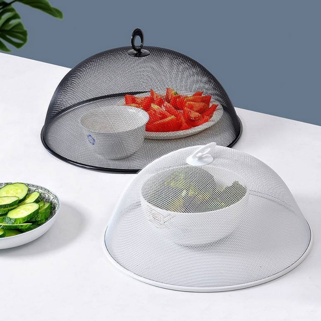 Tampa Protetora Alimentos Metal Telado 35Cm Cobre Bolo Torta
