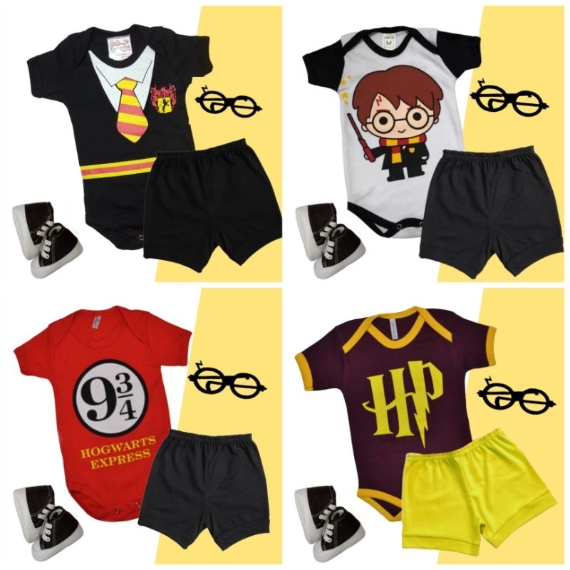 Body Bebê Harry Potter HP Fantasia Mesversário Ítens Opcionais — imagem 2 de 2
