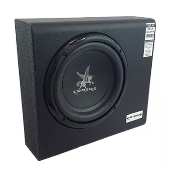 Caixa Amplificada Mini Slim Cxms200 Alto Falante Sub 8'' Corzus Som Automotivo FORTE 200w RMS