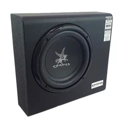 Caixa Amplificada Mini Slim Cxms200 Alto Falante Sub 8'' Corzus Som Automotivo FORTE 200w RMS