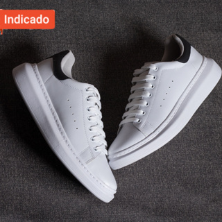 Tenis Casual Masculino Sola Alta 5cm Oversize Sneaker Clássico Branco Palmilha Confort Leve em Oferta na Shopee