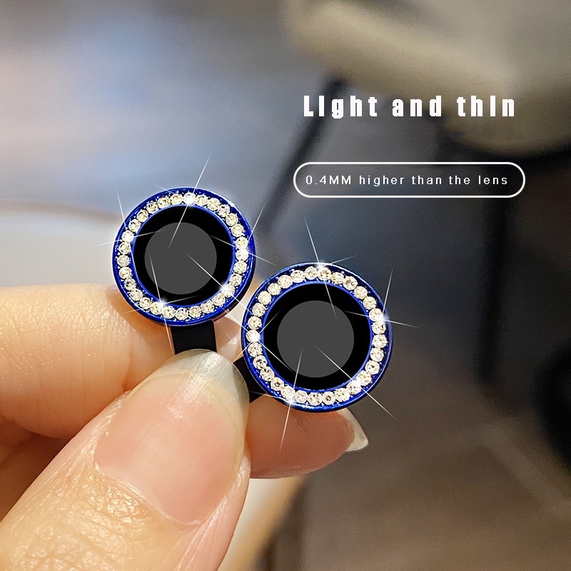 Kit de Pelicula da Camera Lente Com Brilho Strass para proteger Camera para iPhone 17 16 15 14 13 12 11 PRO PLUS PRO MAX