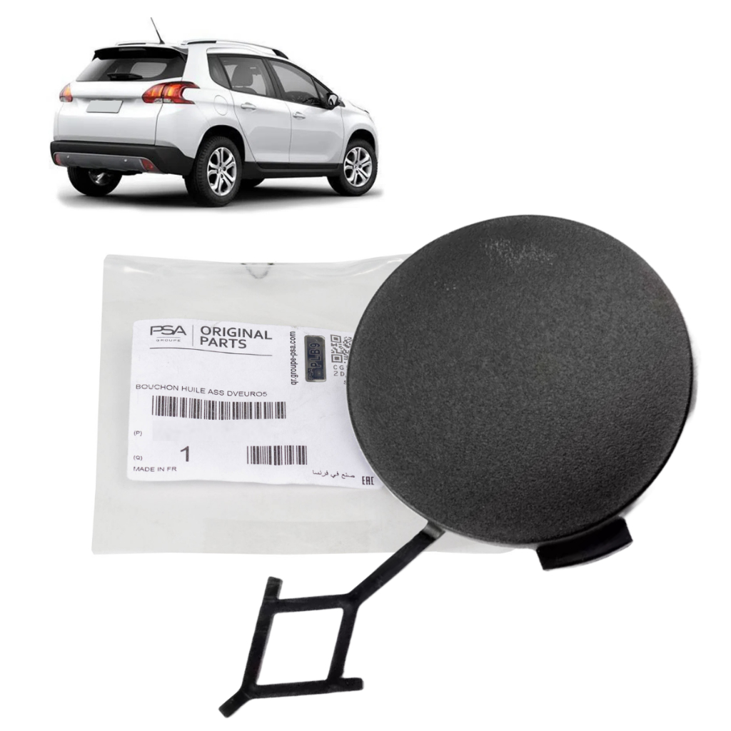Tampa Furo Reboque Parachoque Traseiro Peugeot 2008 Original