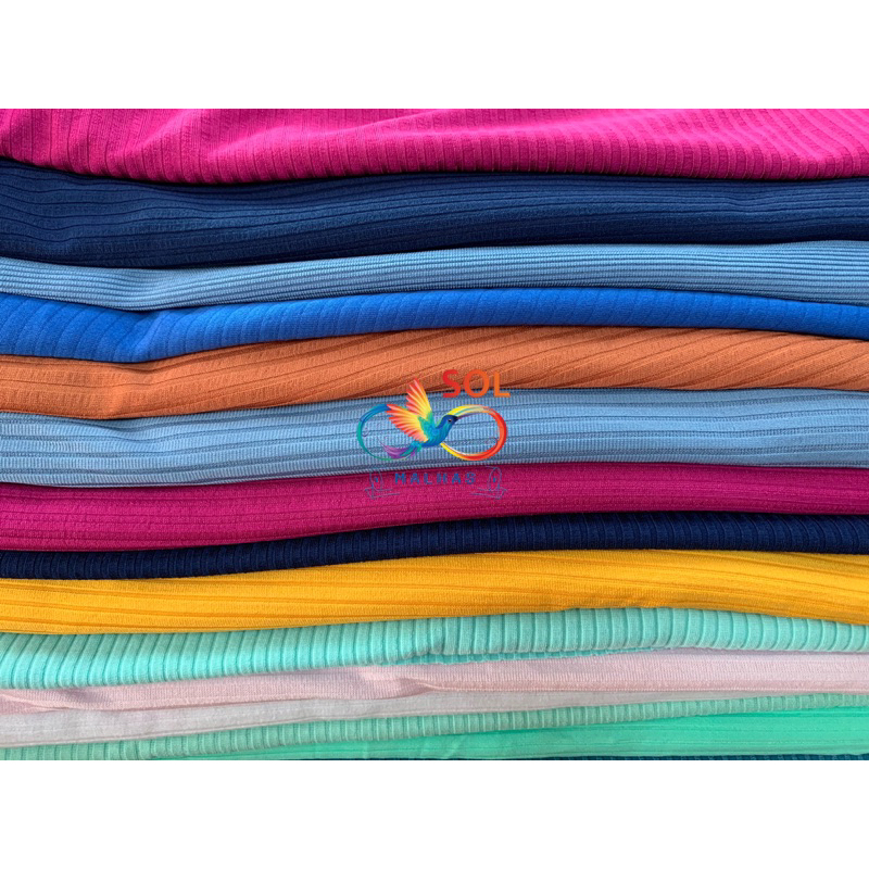 Retalhos de Malha Canelada com elastano, Canelado