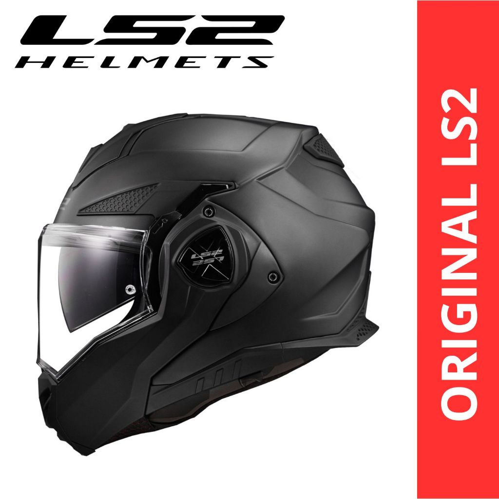 CAPACETE LS2 FF901 ADVANT X ROBOCOP MONOCOLOR MATTE BLACK PRETO FOSCO