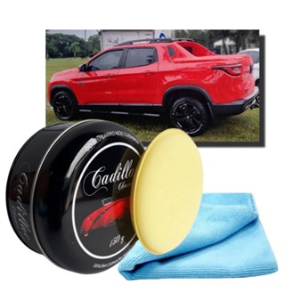 Kit Cera Cadillac Cleaner wax + aplicador + Pano Microfibra em Oferta na Shopee