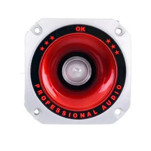Mini alto falante  Tweeter Piezzo Elétrico Vermelho Piscante  Super Twitter Tweeters 250w Piezoelétrico Colorido  serve em caixa amplificada lenoxx amvox etc