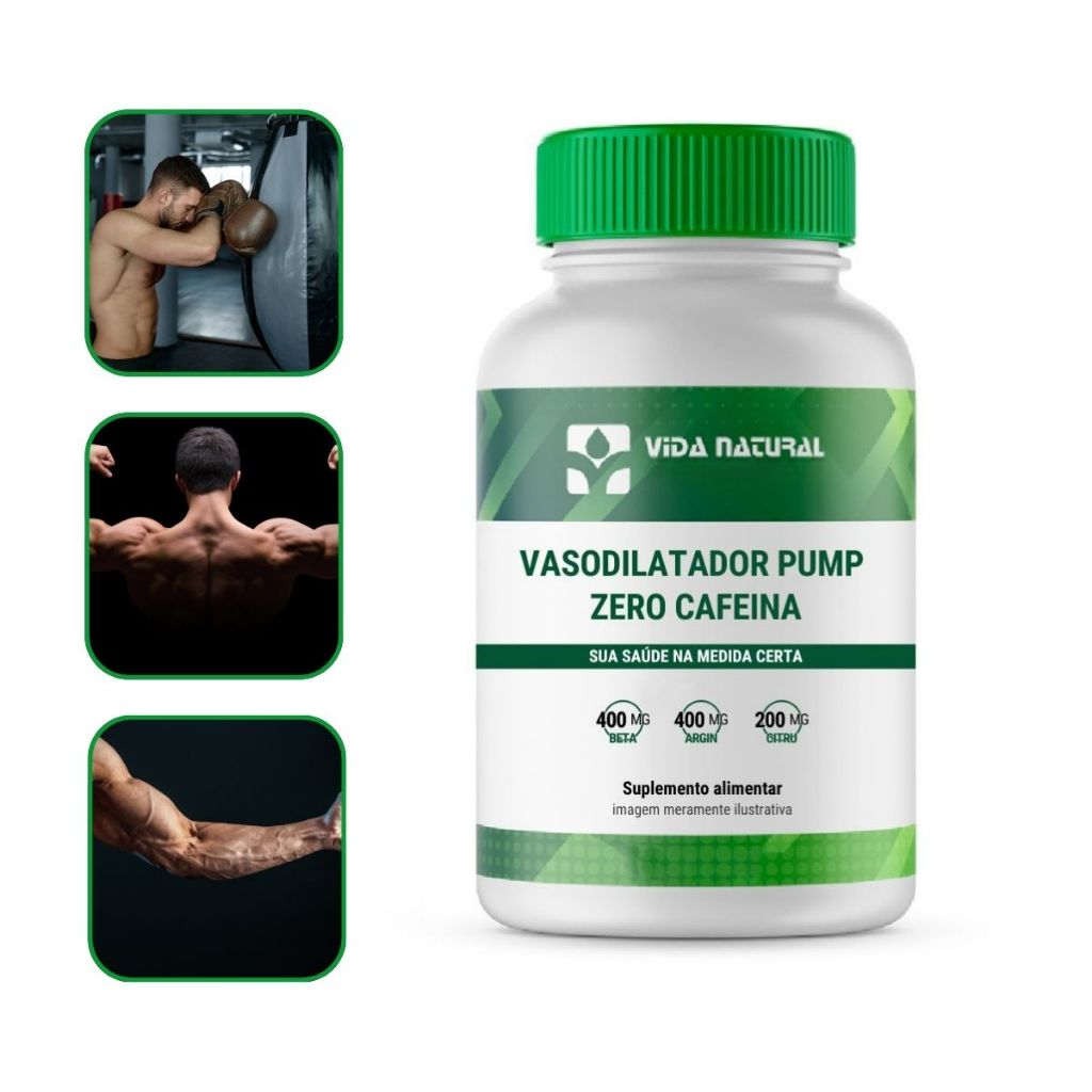 Pré treino Vasodilatador Pump Zero Cafeína, Vida Natural em Oferta na Shopee