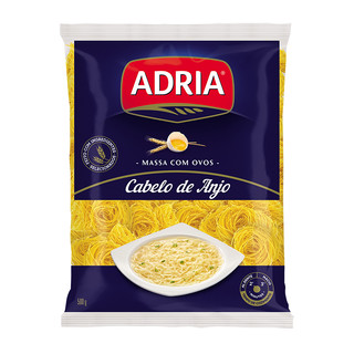 Massa com Ovos ADRIA Cabelo de Anjo 500g em Oferta na Shopee