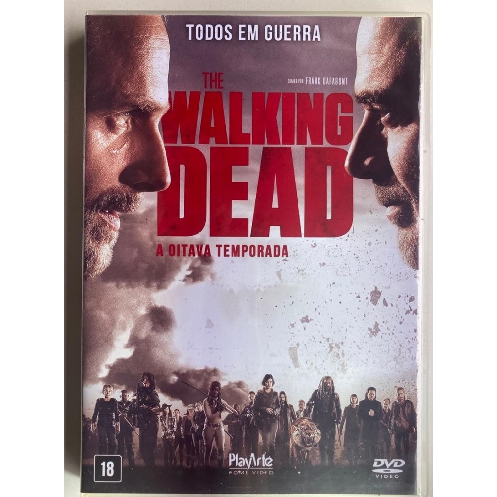DVD - The Walking Dead 8ª Temporada Completa (4 Dvd's) - Dublado e Legendado