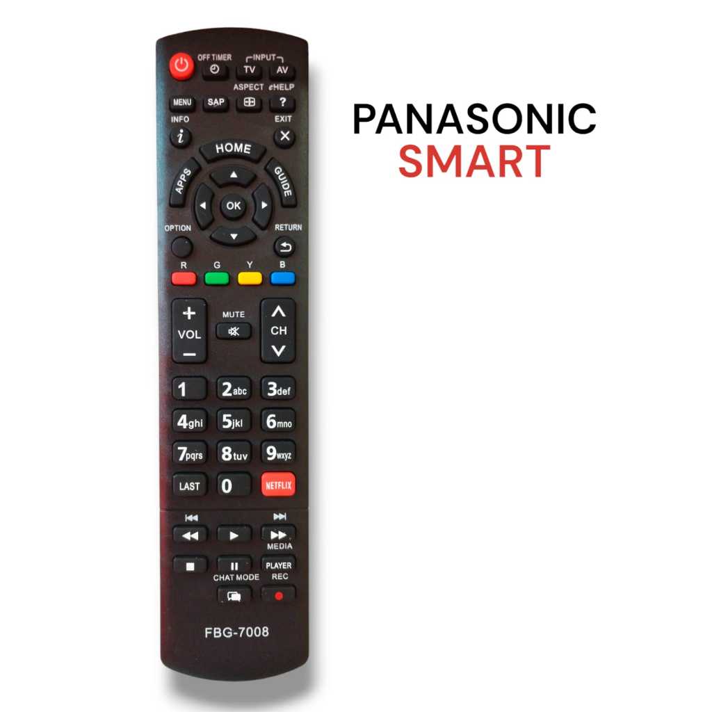 Controle Remoto Compativel Tv Panasonic Viera Lcd/Led Tnq2b4903 FBG-7008