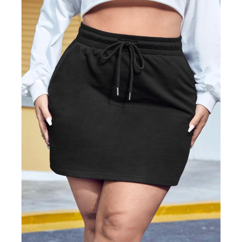 Mini Saia Moletom com bolsos Algodão do PP ao Plus Size em Oferta na Shopee