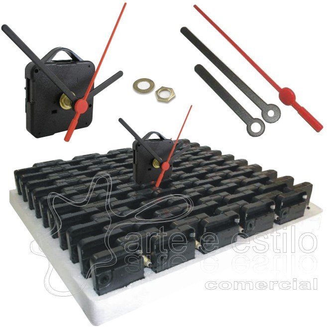 36 Maquinas De Relógio De Parede Quartz Eixos a escolher 13, 17, 19 e 21 em Oferta na Shopee