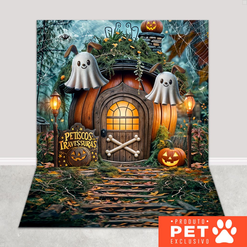 Painel Fundo Fotográfico Halloween Decoração Pet Shop Em Tecido 1,20x1,70m - PET-137 em Oferta na Shopee