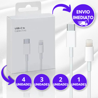 KIt 1 2 3 ou 4 Cabo de IPhone Turbo De Máxima Durabilidade em Oferta na Shopee