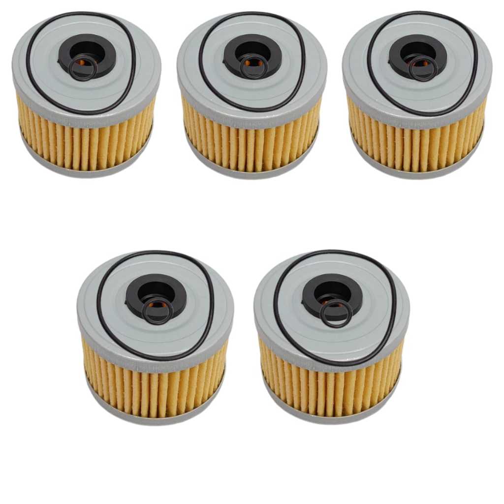 Kit 5 Filtros de Óleo Moto Cbx Twister 250 Xr 250 Tornado Cb 300 Falcon