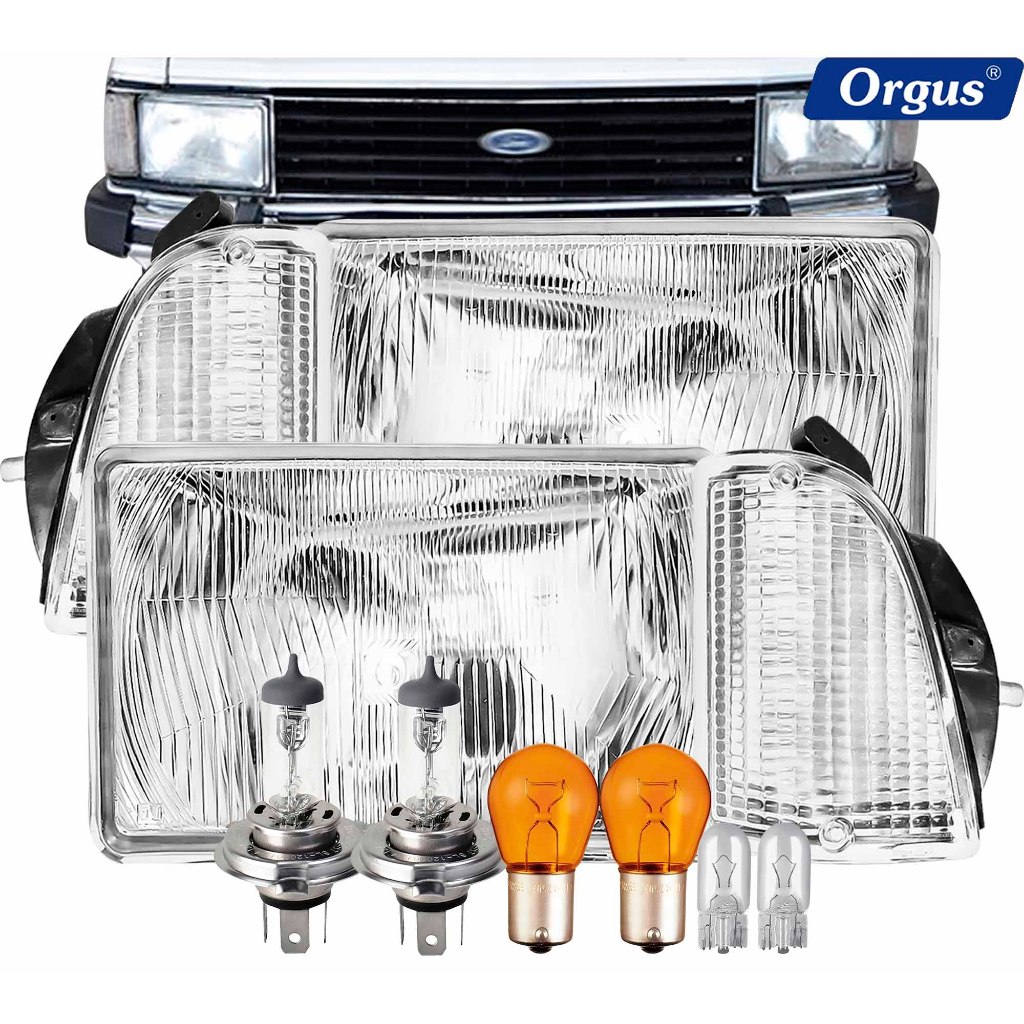 Farol Corcel II 1979 1980 1981 1982 1983 1984 Belina Pampa Orgus Lente de Vidro com Seta Cristal