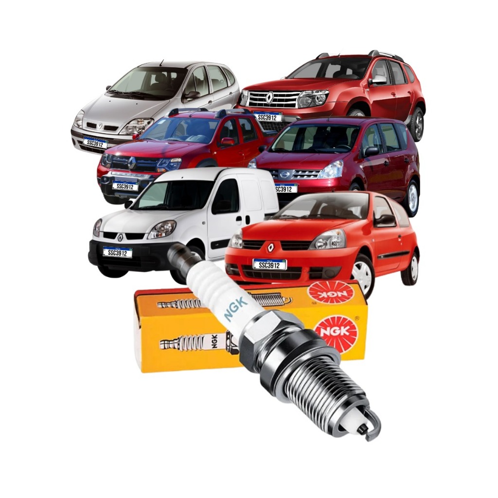 Jogo Velas Clio Kangoo 1.6 16V 2004 Duster 2.0 16v Livina 1.6 16v Megane 1.6 16v LEIA O ANUNCIO