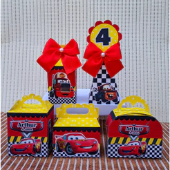 Kit Festa Carros Personalizados Lembrancinhas Caixinhas para festas PEGUE E MONTE
