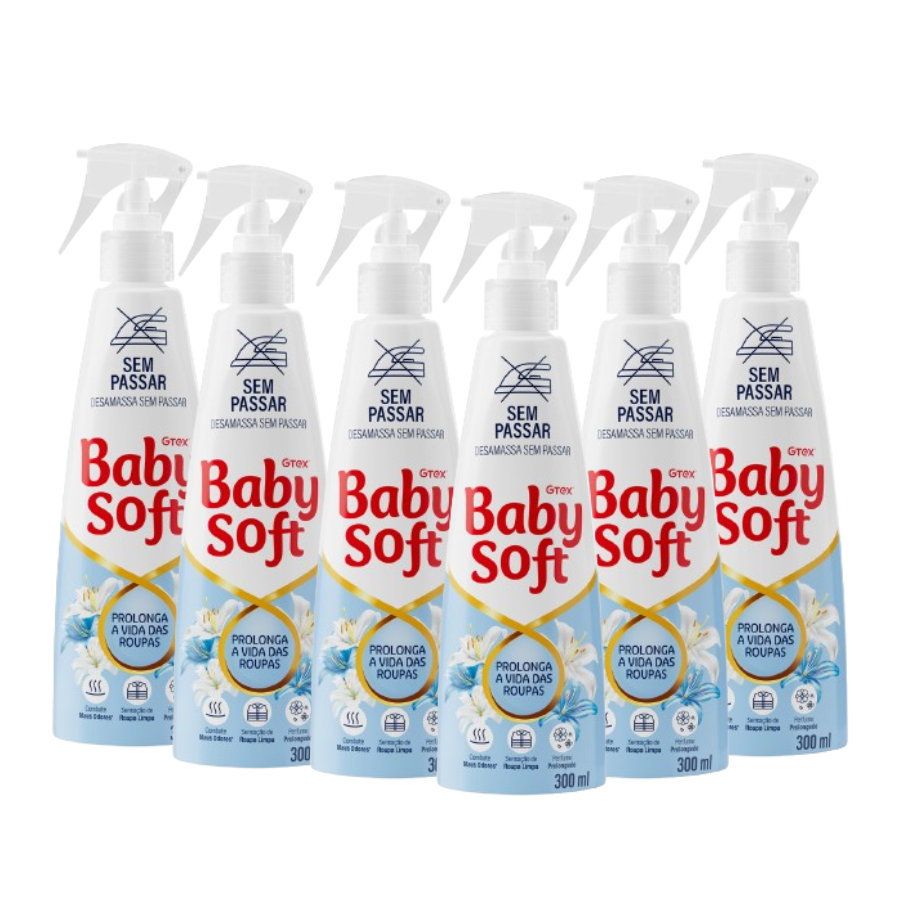 Kit Sem Passar 300ML Baby Soft - 6 unidades - Home & Living