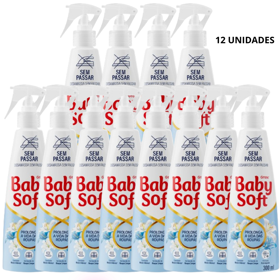 Kit Sem Passar 300ml Baby Soft - 12 unidades - Home & Living