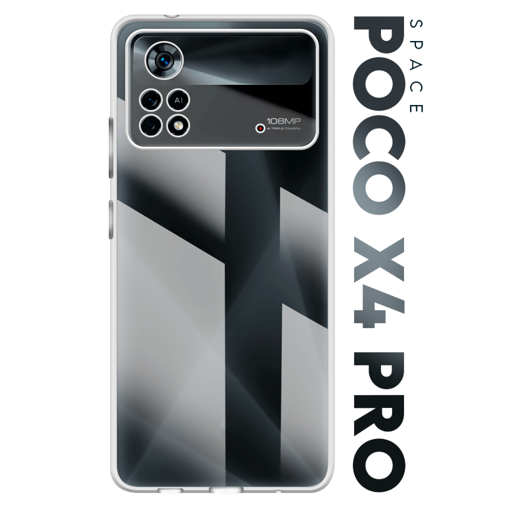 Case Capinha Case Anti Impacto Space Acrílico Transparente Protetora para Xiaomi Poco X4 Pro 5g tela 6.67