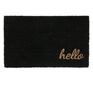 Capacho De Porta Fibra De Coco Hello 75x45cm -uzoo em Oferta na Shopee