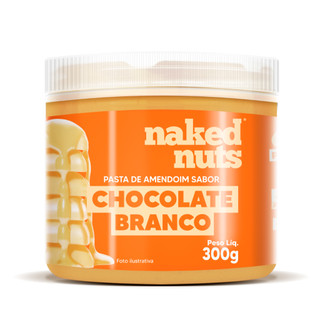Pasta de Amendoim com Chocolate Branco Zero Açúcar e Proteico - Naked Nuts em Oferta na Shopee