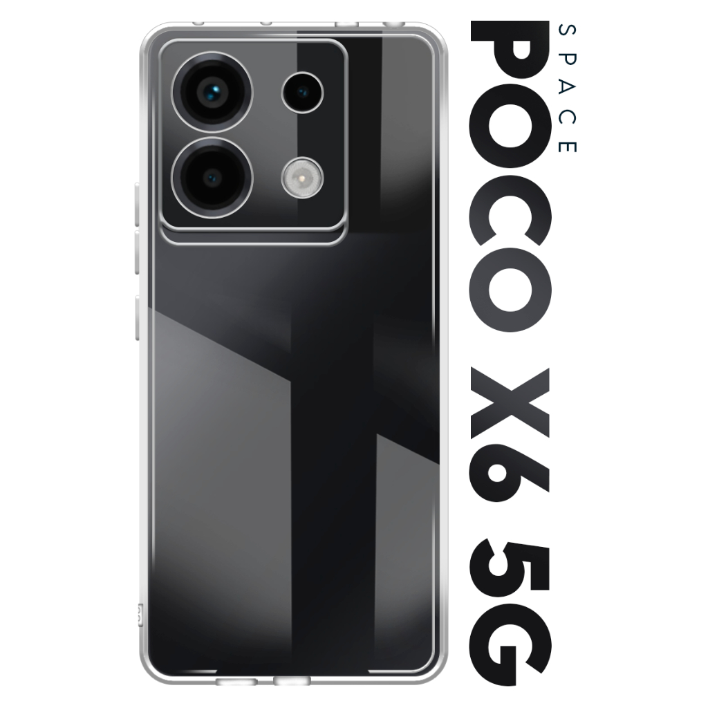 Case Capinha Case Anti Impacto Space Acrílico Transparente Protetora para Xiaomi Poco X6 5g tela 6.67