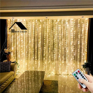 Cortina 400 Leds 3x4 Luzes Natal Decoração Festas Casamentos