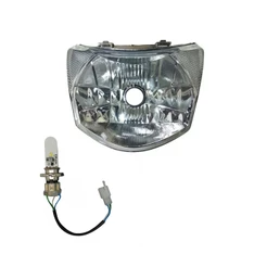 Farol Honda Biz 110 125 e Soquete adaptação H4 2010 2011 2012 2013 2014 2015 2016 2017 Globo Óptico Chicote adaptação H4