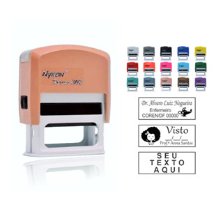Carimbo Automático Personalizado com seus dados Profissionais!!! Modelo Nykon 302