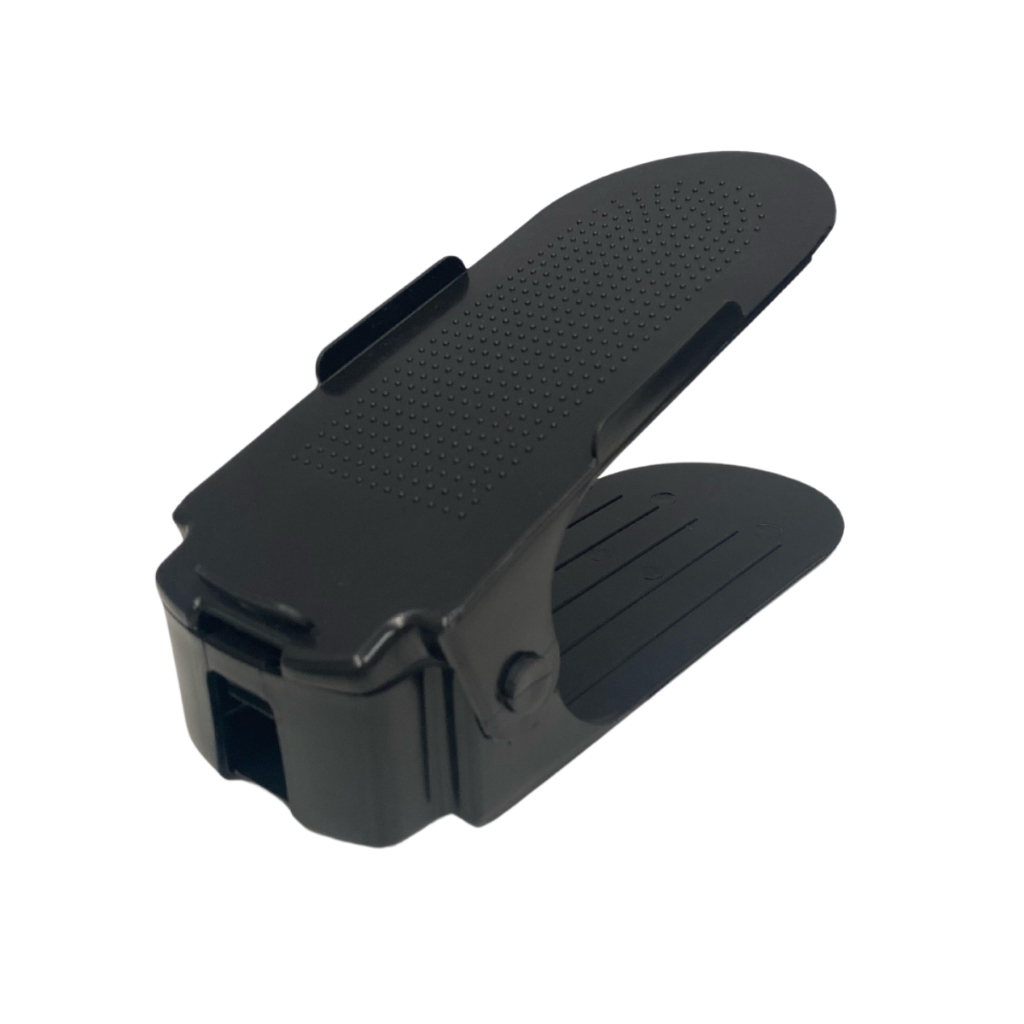 Kit 10 Organizador de Sapato Tênis Calçado Salto Com Regulagem de Altura Preto