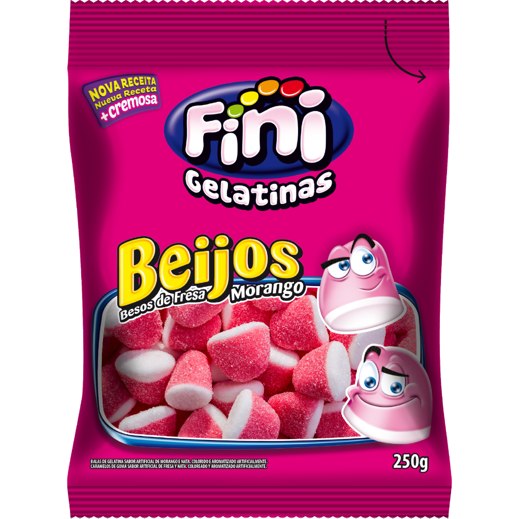 Fini Beijos De Morango Cb 250G em Oferta na Shopee