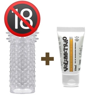KIT Capa Peniana + Volumetrão Gel Lubrificante Intimo Masculino SEX SHOP Produtos Eróticos em Oferta na Shopee