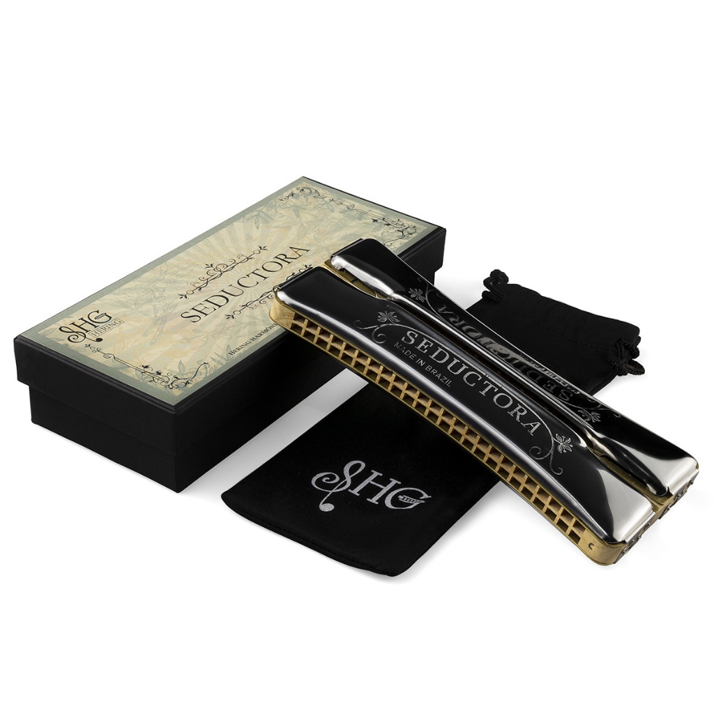 Gaita De Boca Hering Harmônica Seductora 96 Dó/sol 7996 C/g - Hobbies & Collections