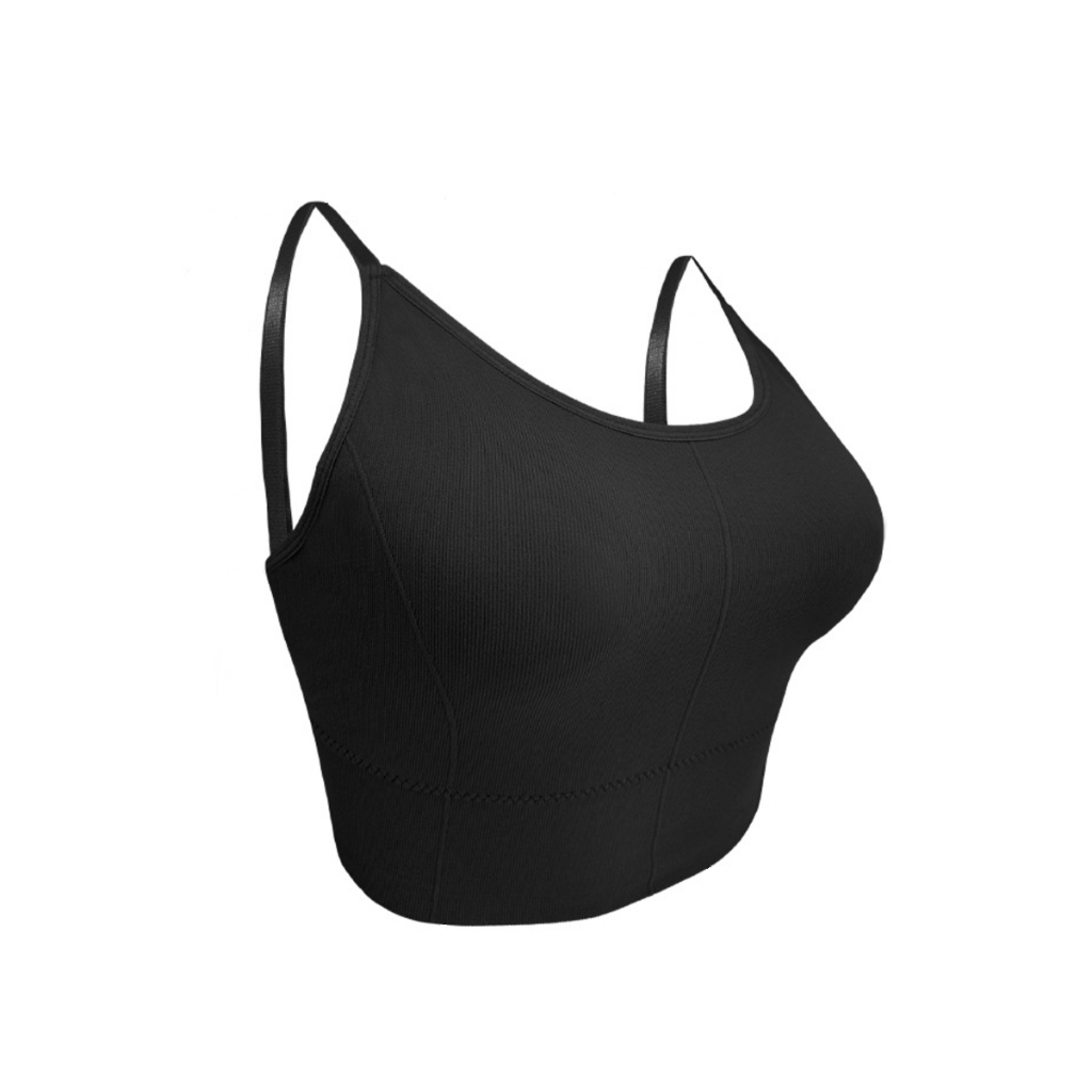 Sutiã Top Plus Size Alça Fina Com Bojo Confortável