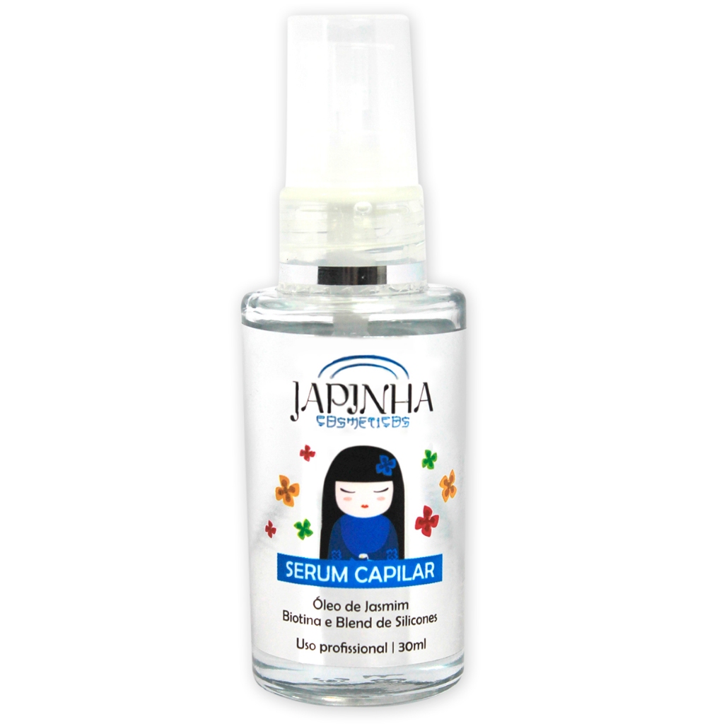 Sérum Capilar Japinha - Reparador de Pontas, Com Óleo de Jasmim, Biotina e Blend de Silicones